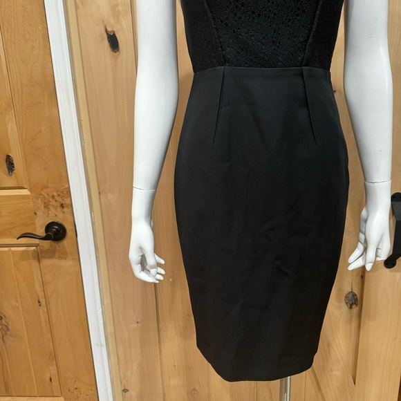 Reiss Casablanca Black Mini Cocktail Lace Dress Size 4 Sheath Dress - Picture 5 of 16